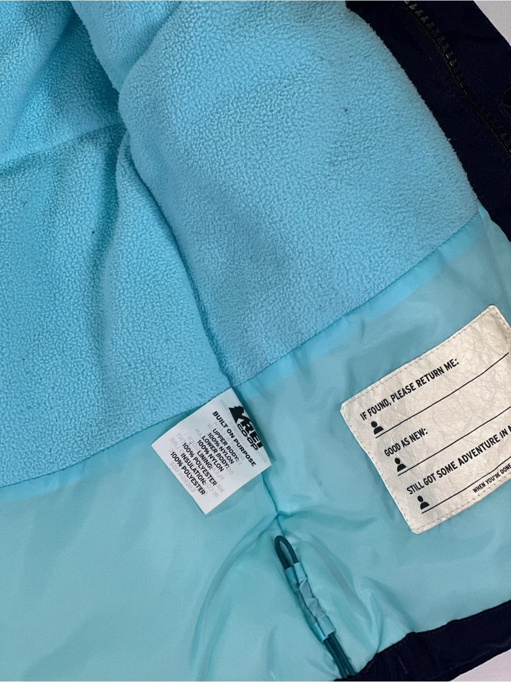REI Co-op Peak 2L Insulated Ski Jacket Nylon Teal Navy Youth S